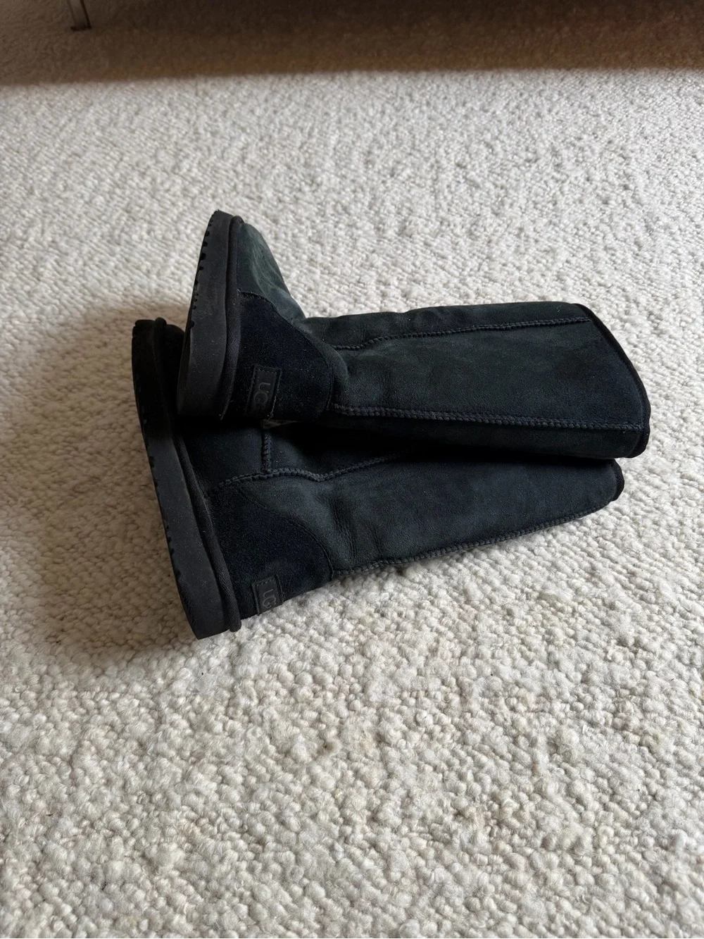 UGG Black Tall Suede Knee high Boots size 8